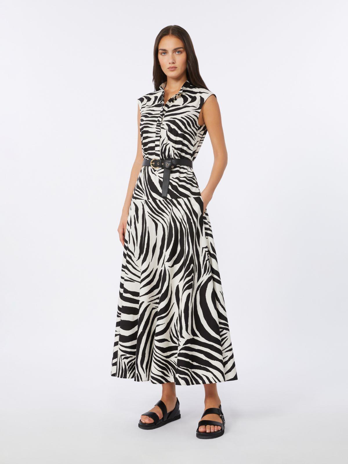 Printed poplin shirt dress by MAX MARA