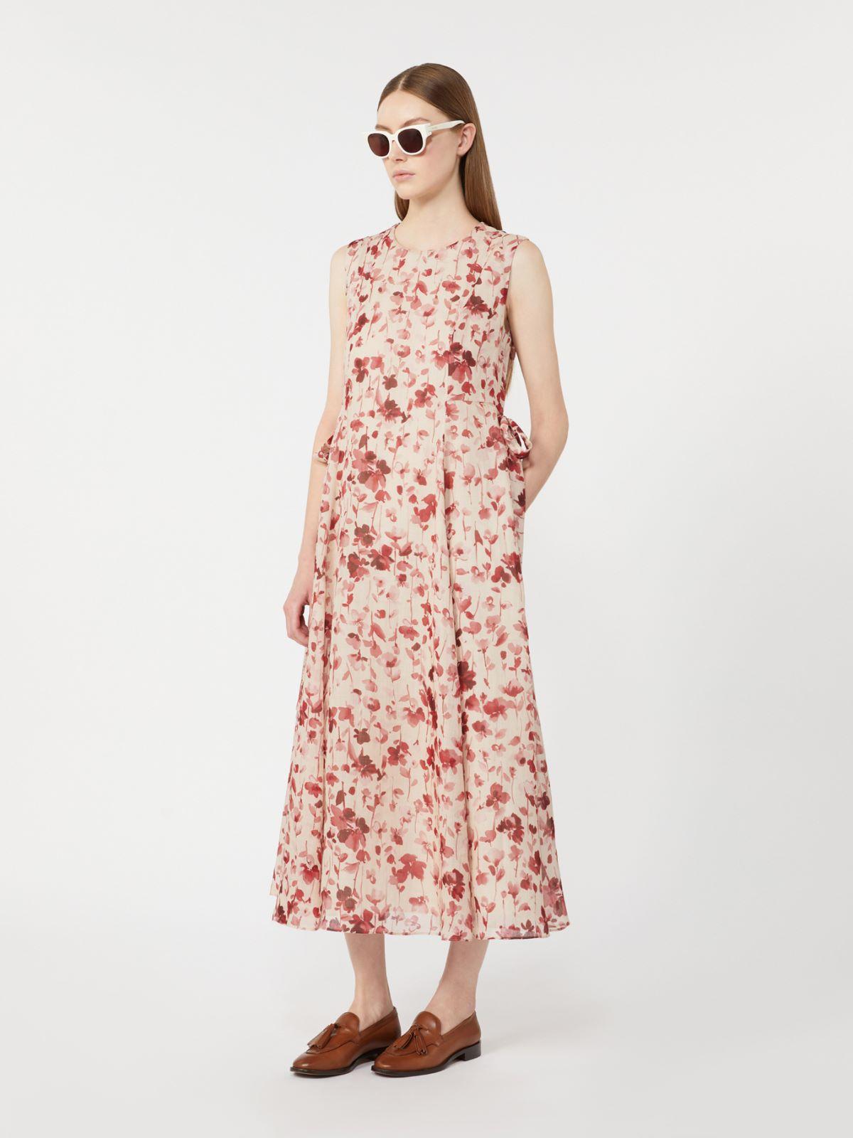 Printed ramie canvas dress by MAX MARA