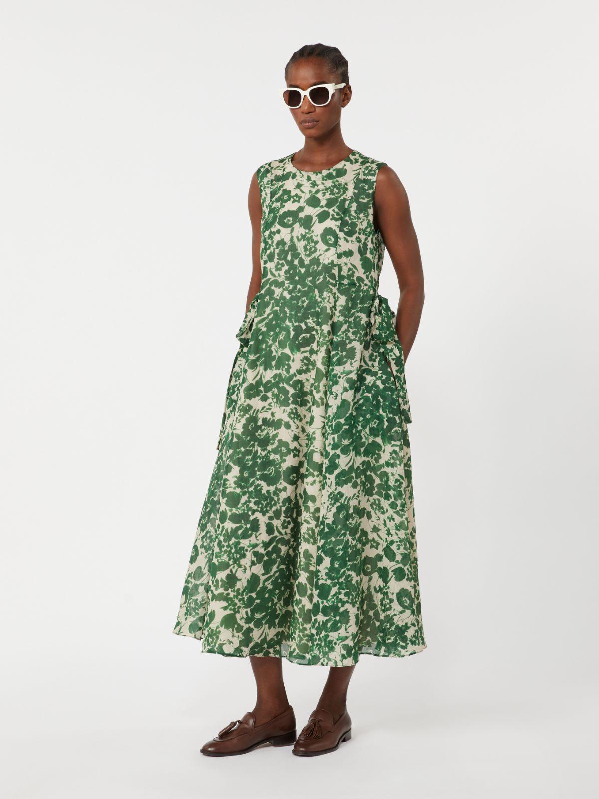 Printed ramie canvas dress by MAX MARA
