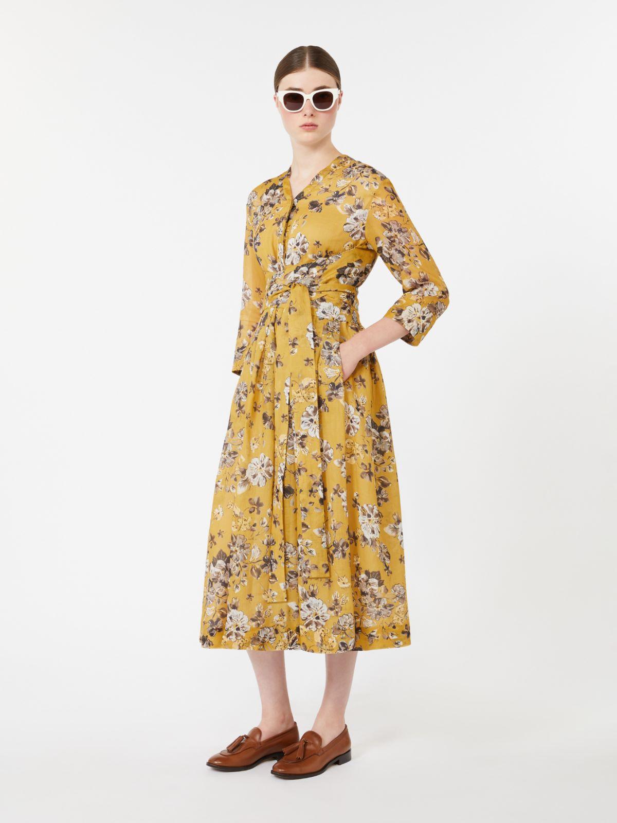 Printed ramie dress by MAX MARA