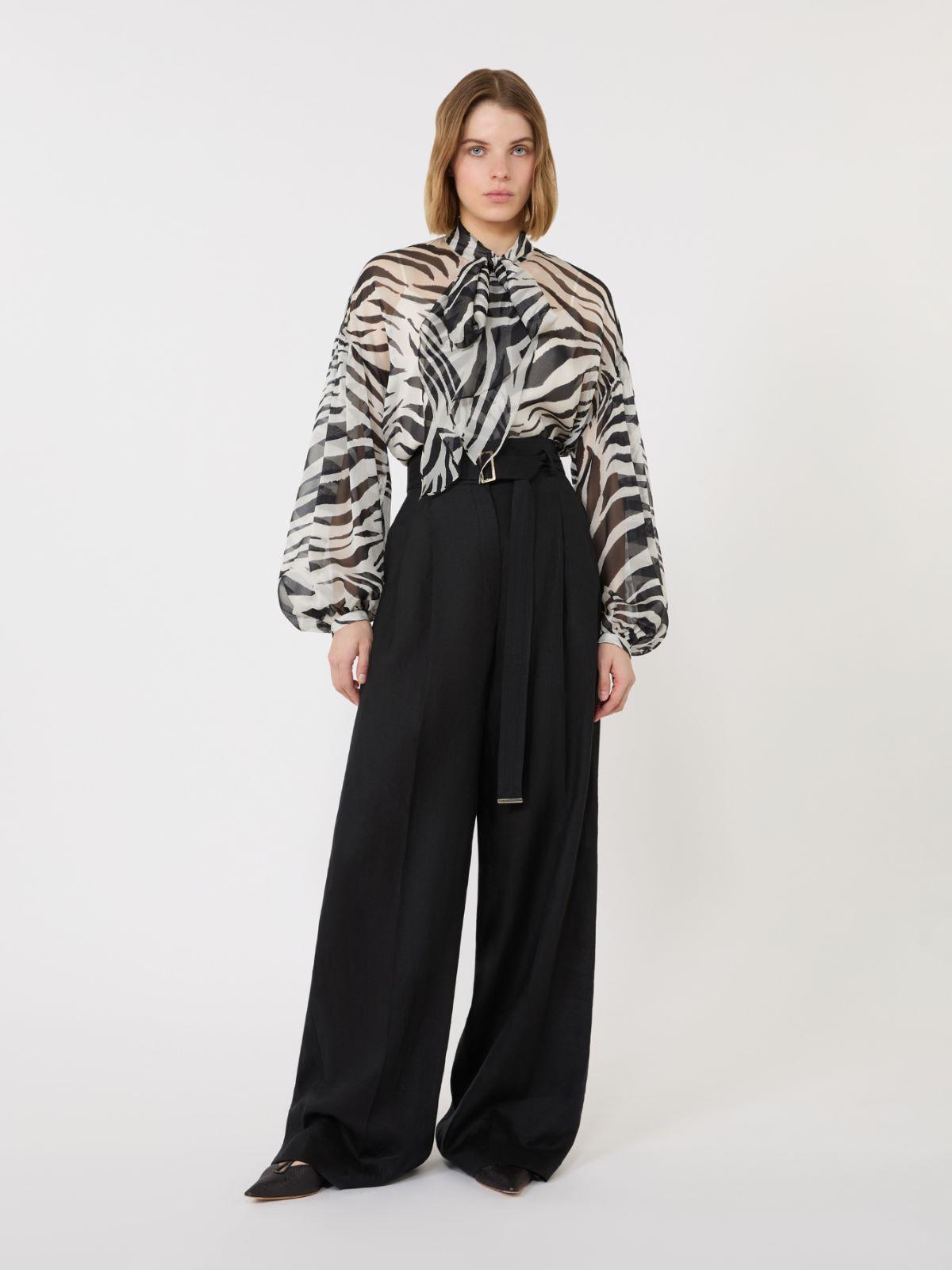 Printed silk chiffon blouse by MAX MARA