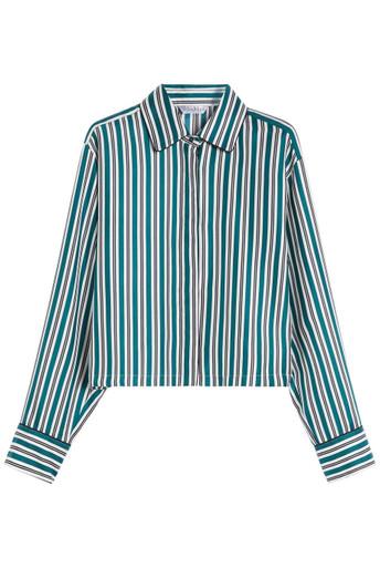 Printed silk cropped shirt by MAX MARA