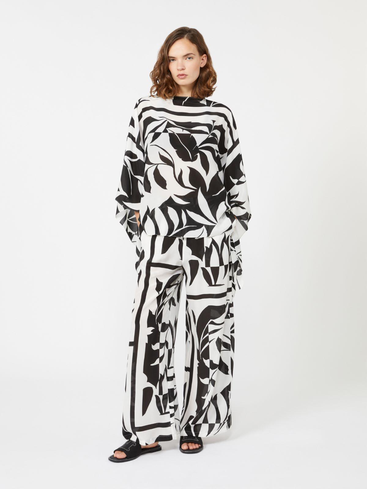 Printed silk palazzo trousers by MAX MARA