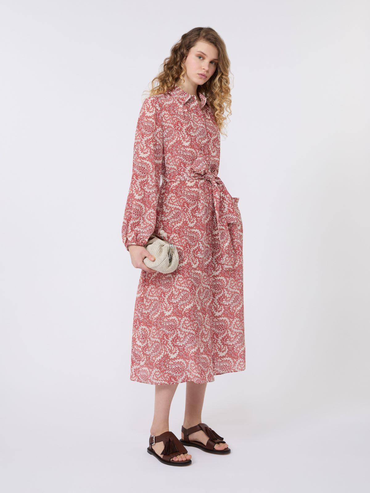 Printed silk shirt dress by MAX MARA