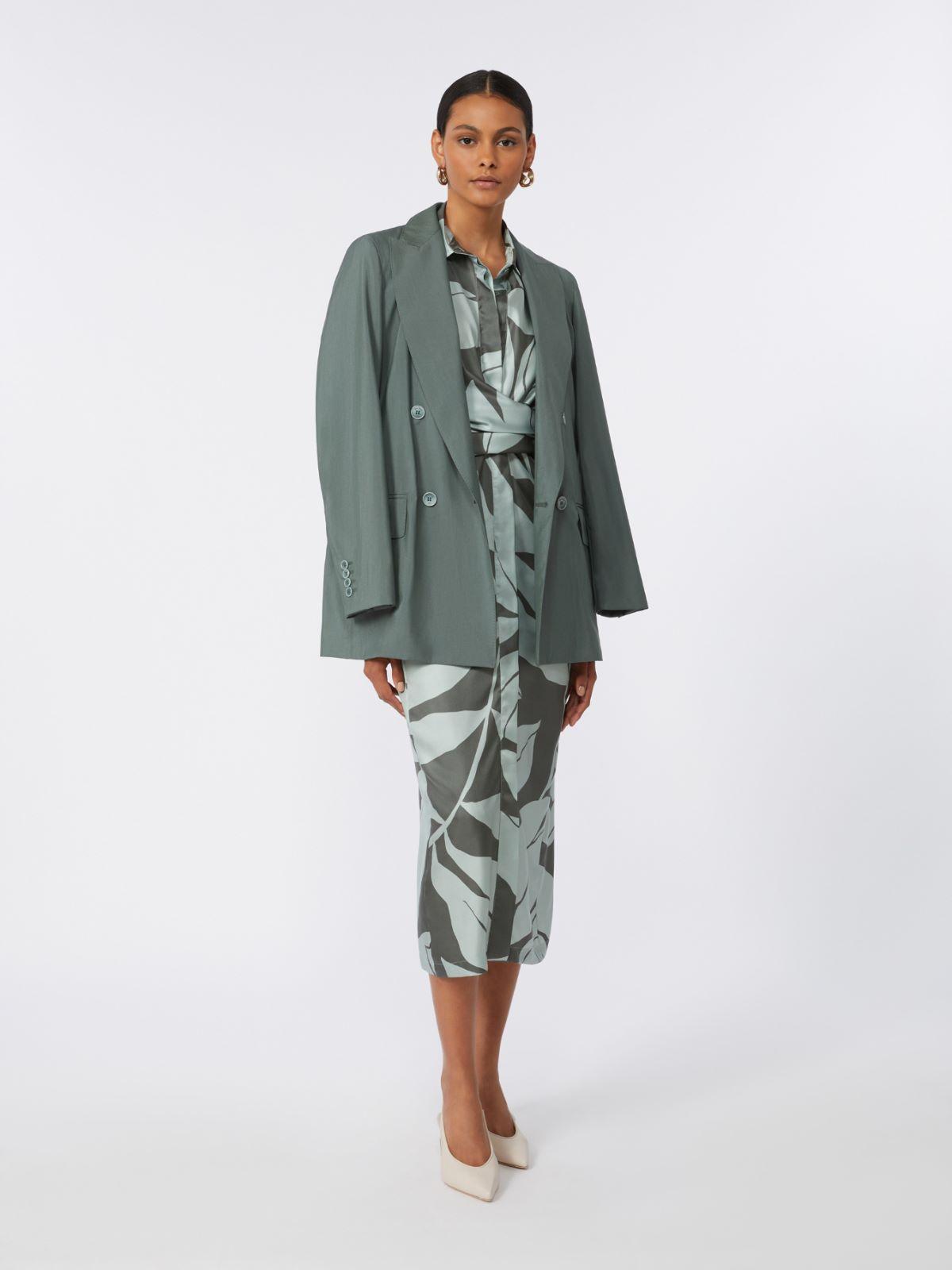 Printed silk shirt dress by MAX MARA