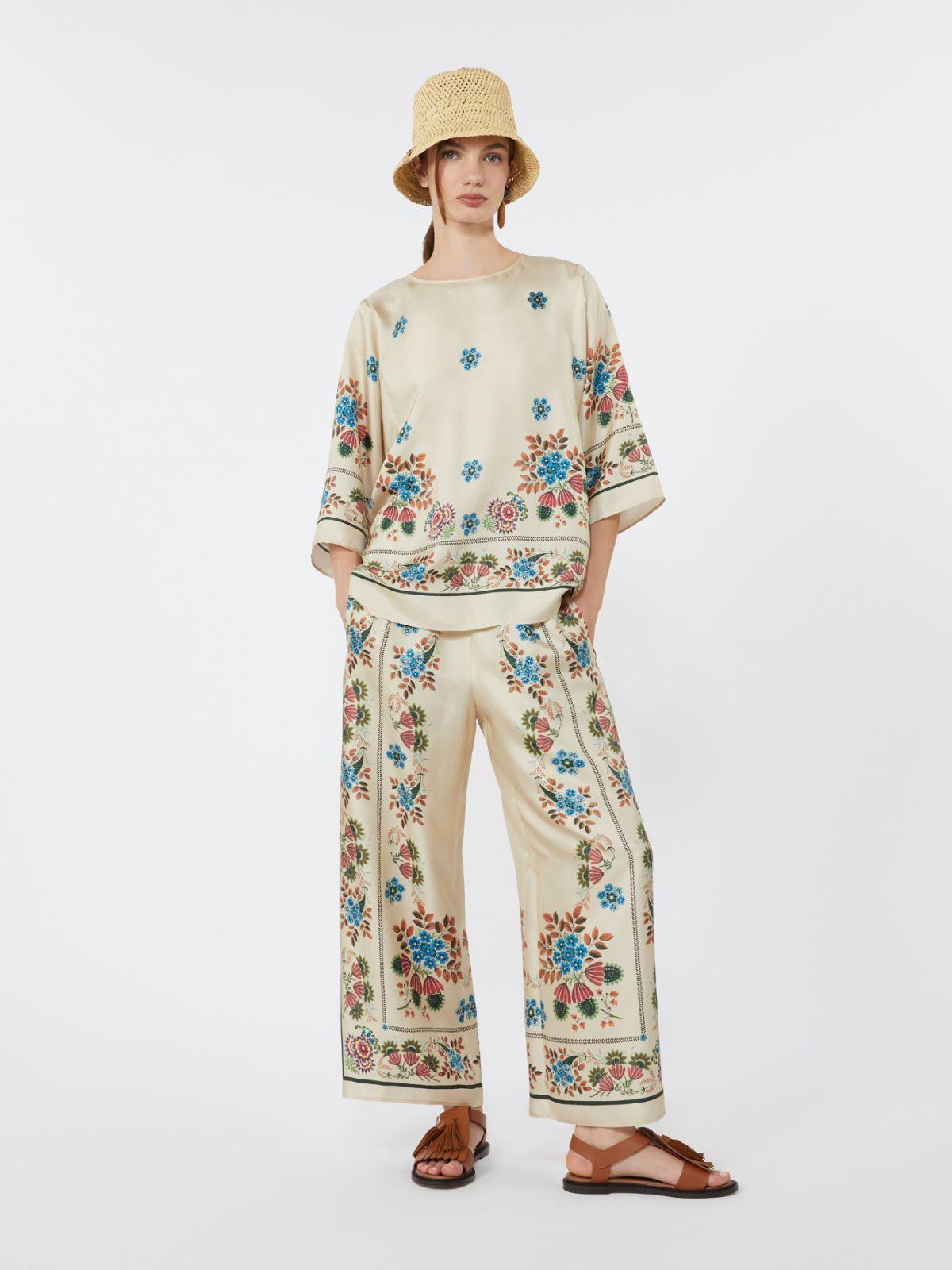 Printed silk twill blouse by MAX MARA