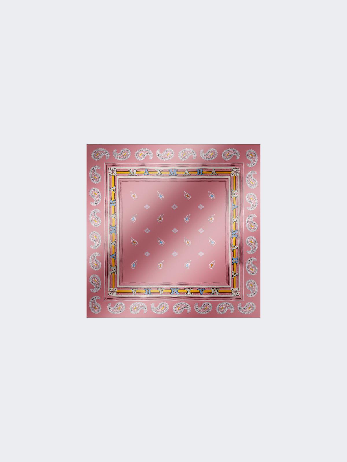Printed silk twill pocket square by MAX MARA