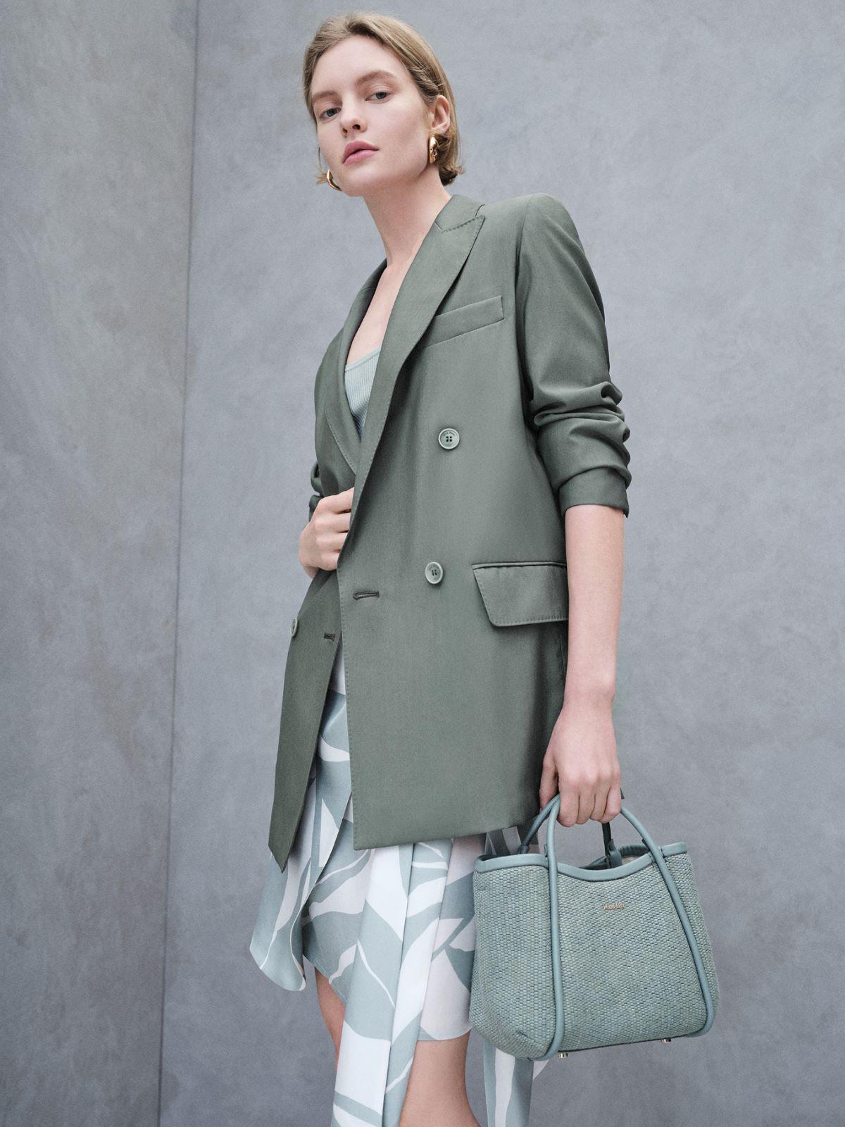 Printed silk twill skirt by MAX MARA