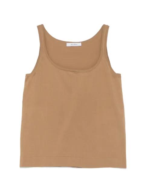 Pumano scoop-neck tank top by MAX MARA