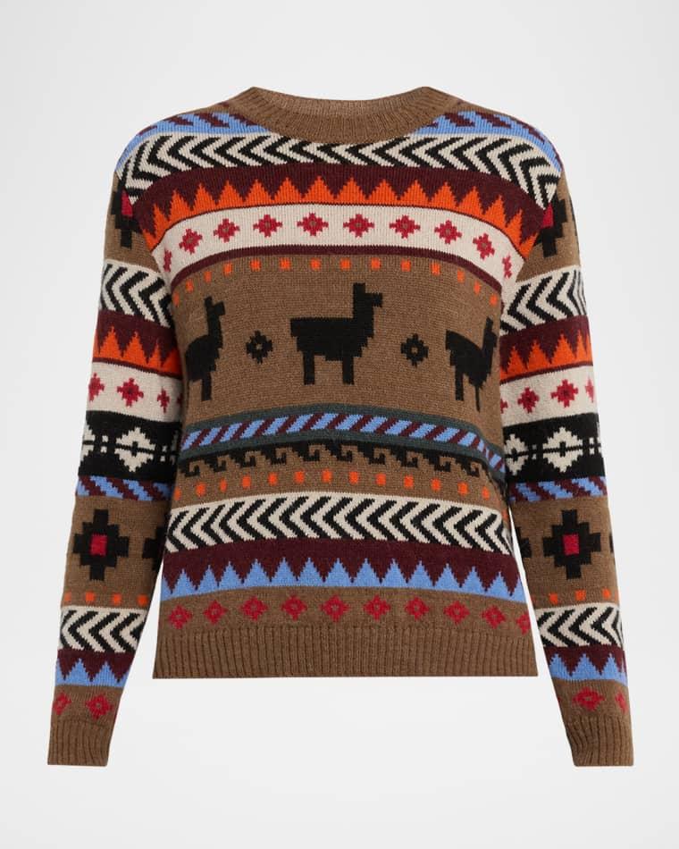 Quirite Jacquard-Knit Crewneck Sweater by MAX MARA