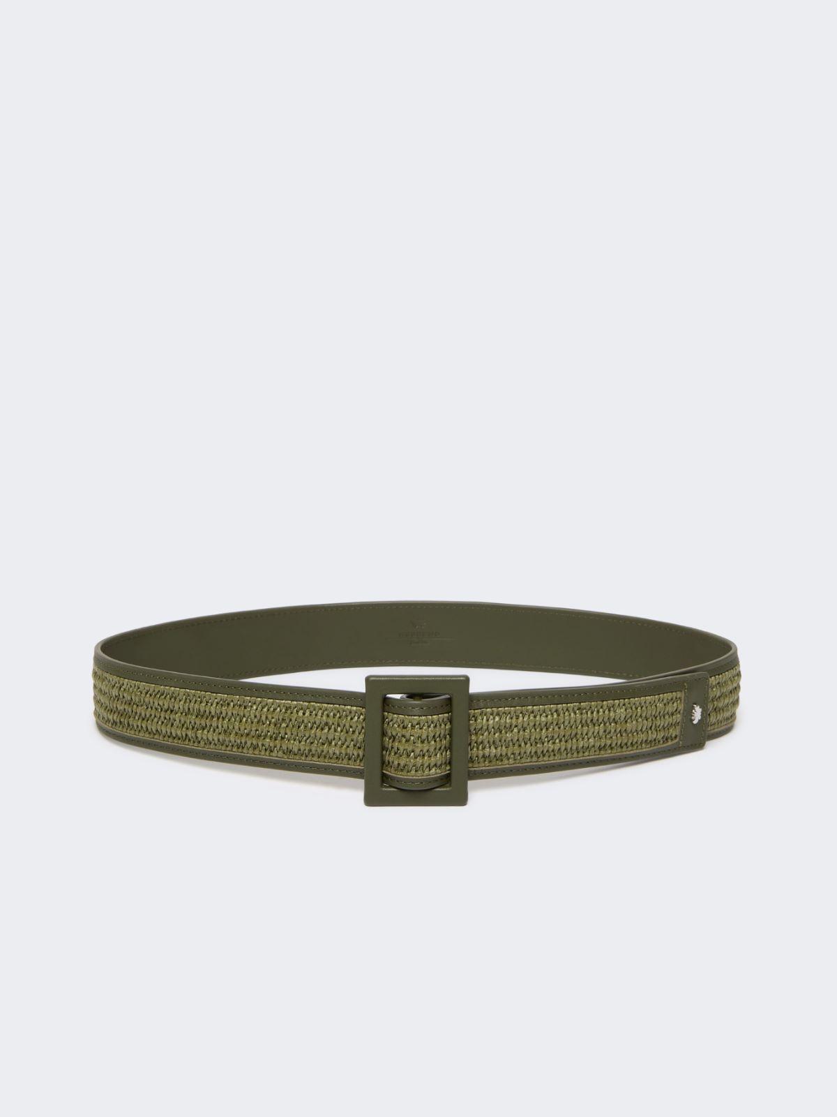 Raffia effect belt by MAX MARA