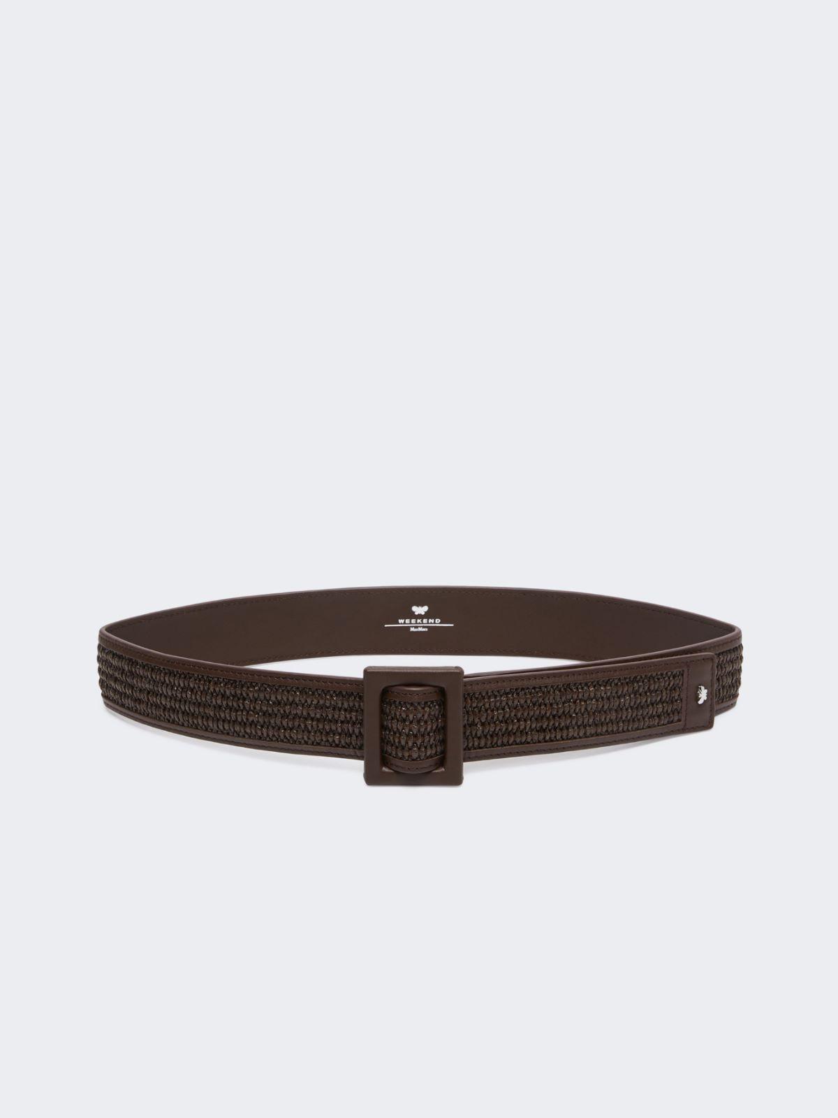 Raffia effect belt by MAX MARA
