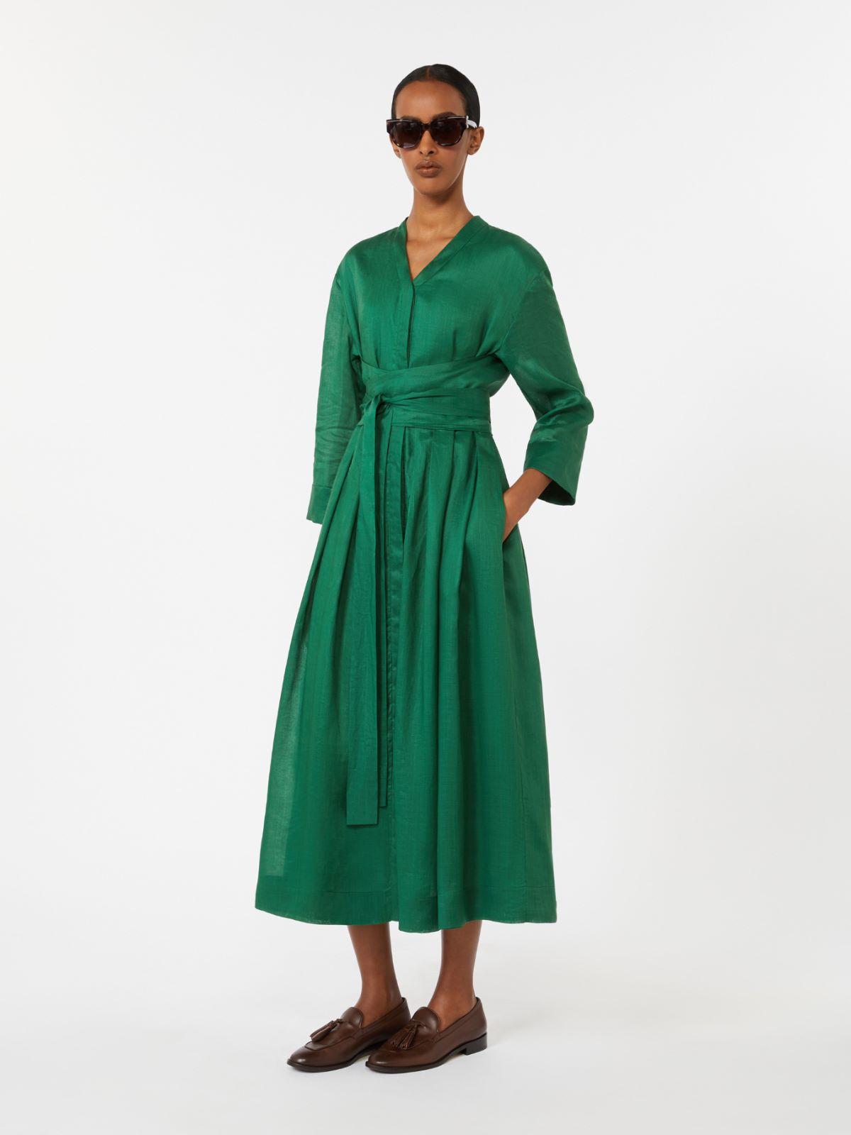 Ramie canvas dress by MAX MARA