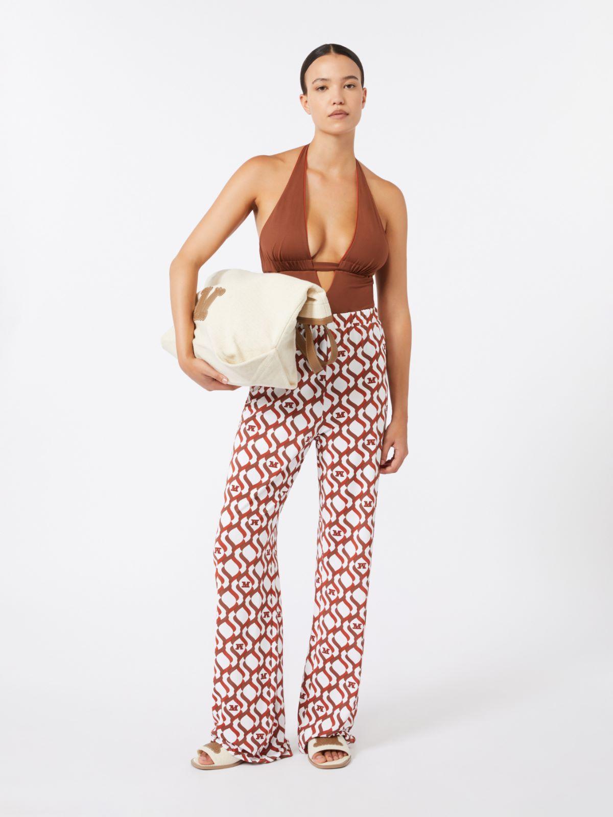Reversible nylon V-neck swimsuit by MAX MARA