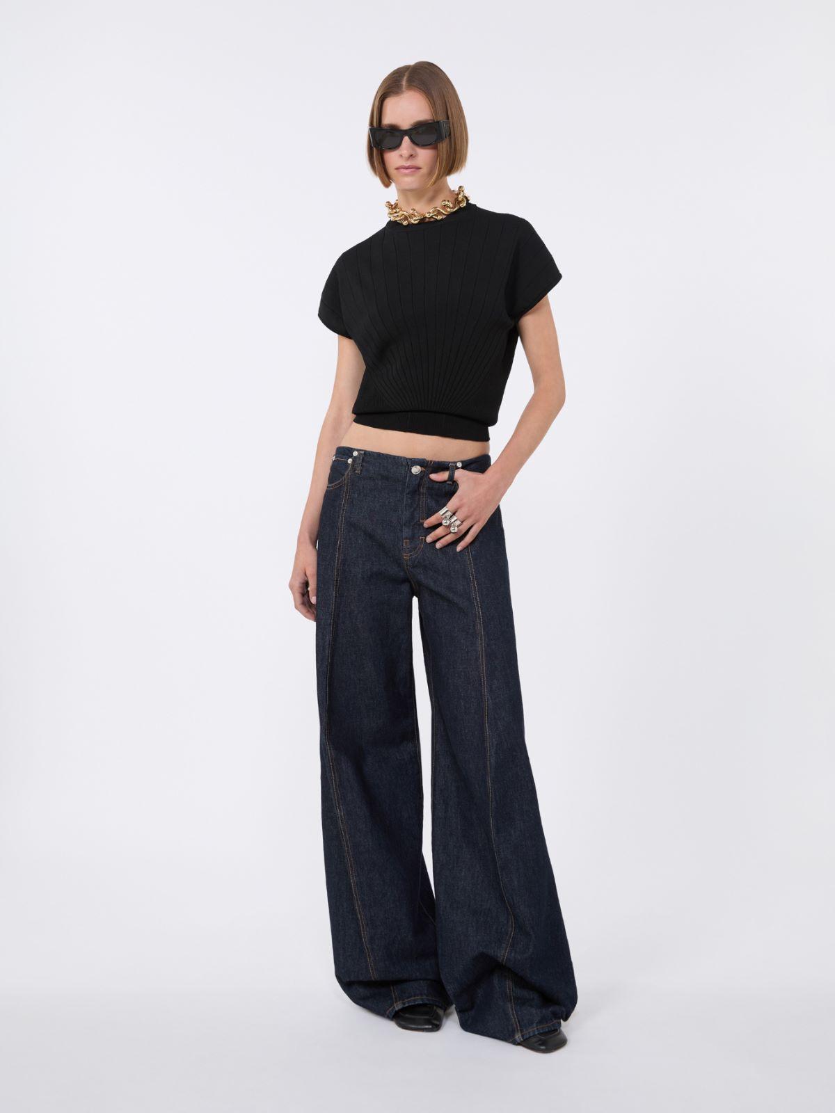 Rib-knit viscose sweater by MAX MARA