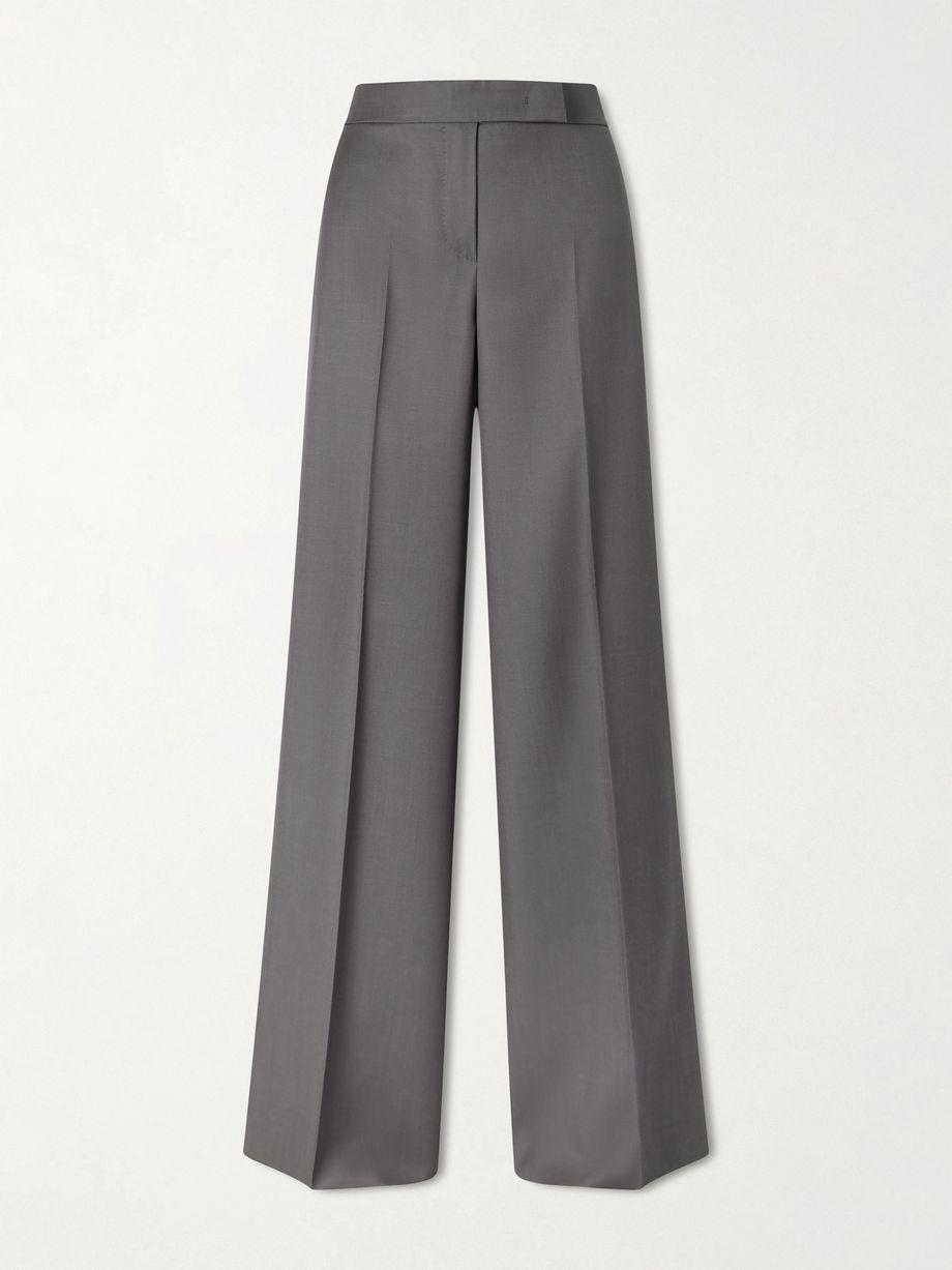 Rio wool-twill wide-leg trousers by MAX MARA
