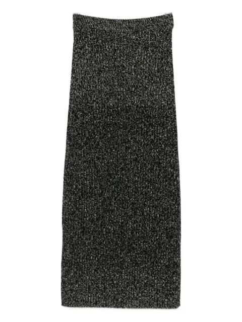 Rodano ribbed lurex-effect midi skirt by MAX MARA