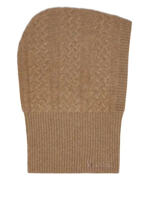 Romana cable-knit balaclava by MAX MARA