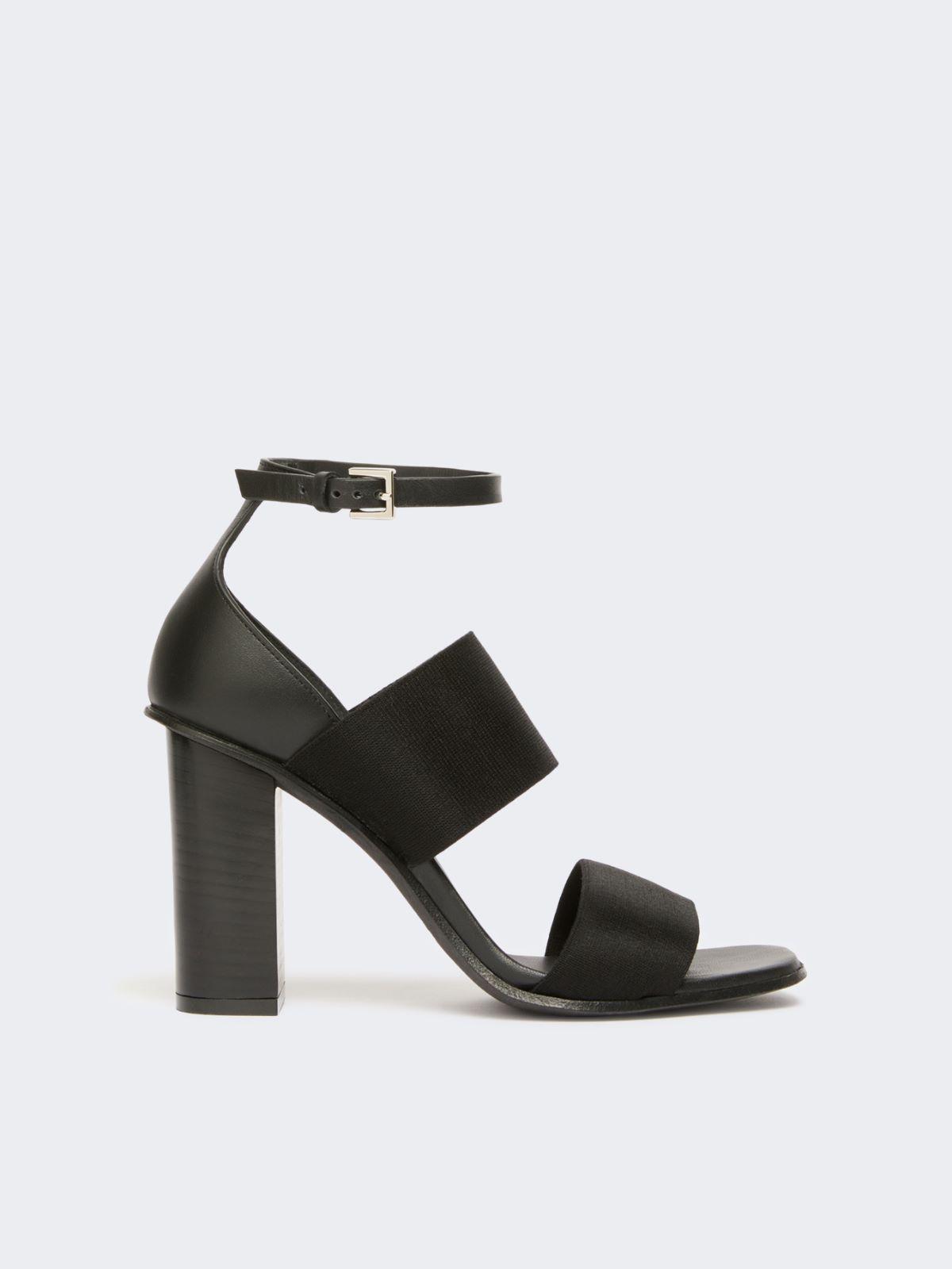 Sandals in calfskin and elasticated webbing by MAX MARA
