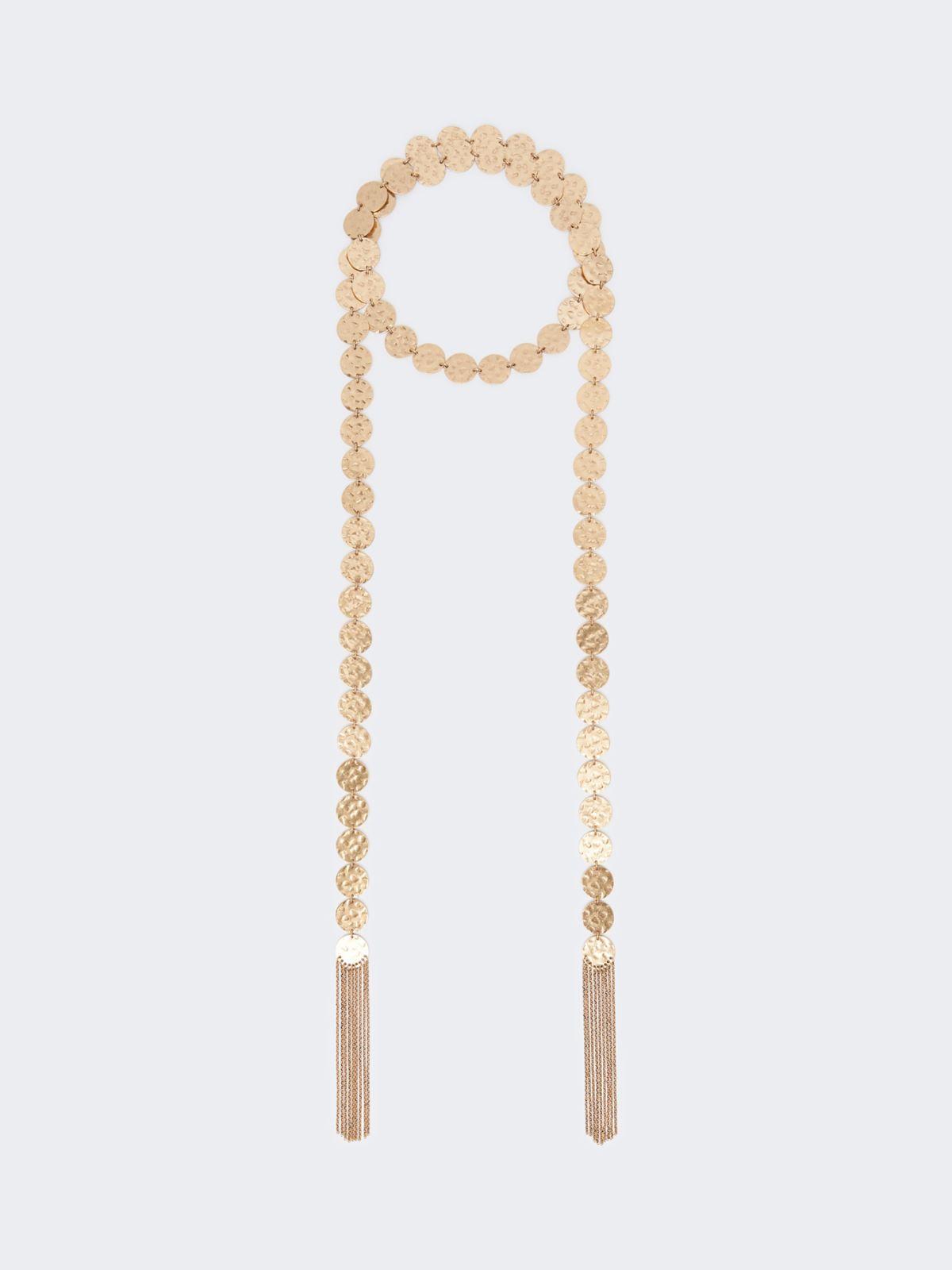 Scarf necklace with coin detail by MAX MARA