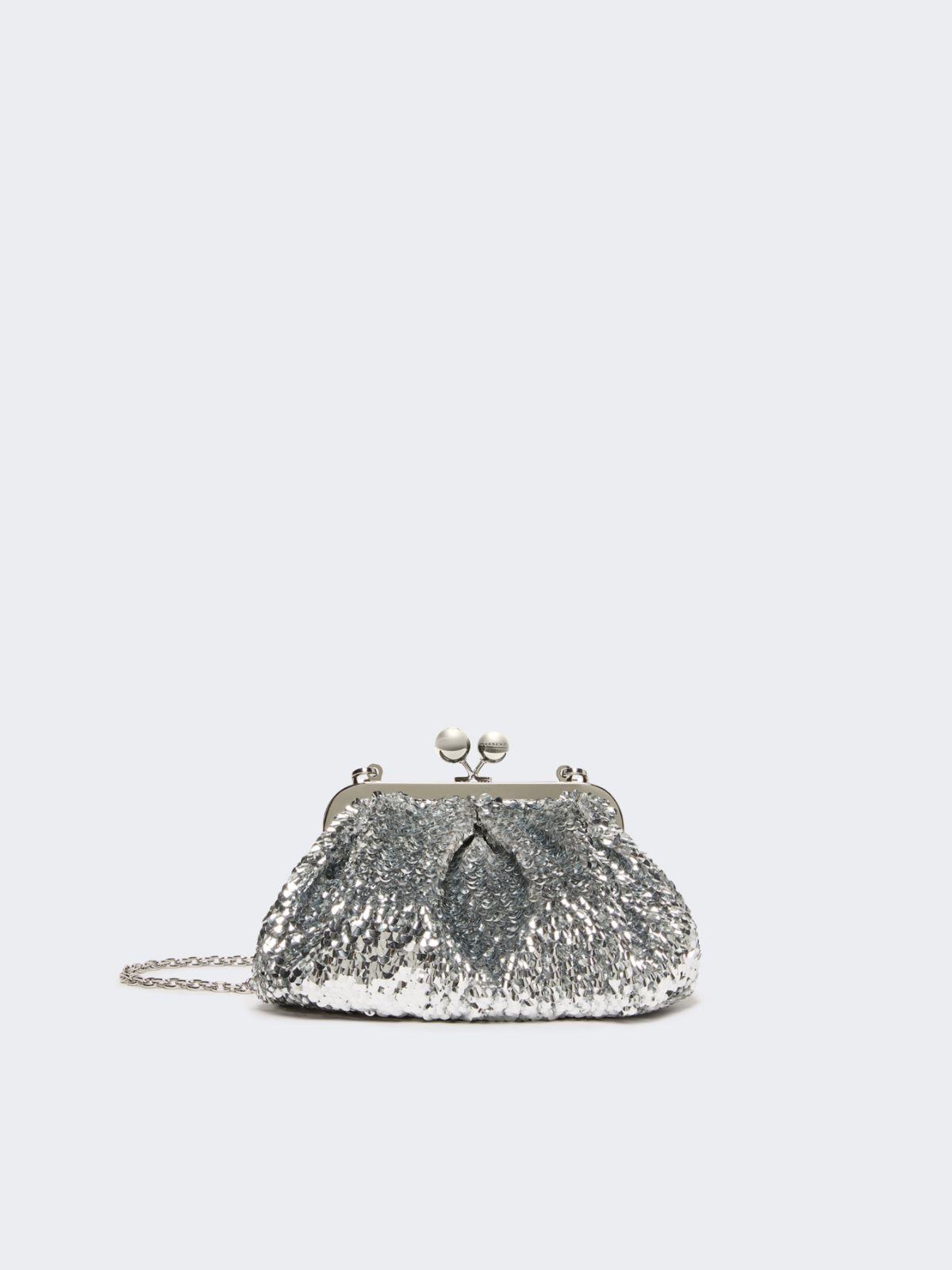 Sequin-adorned small satin Pasticcino Bag by MAX MARA