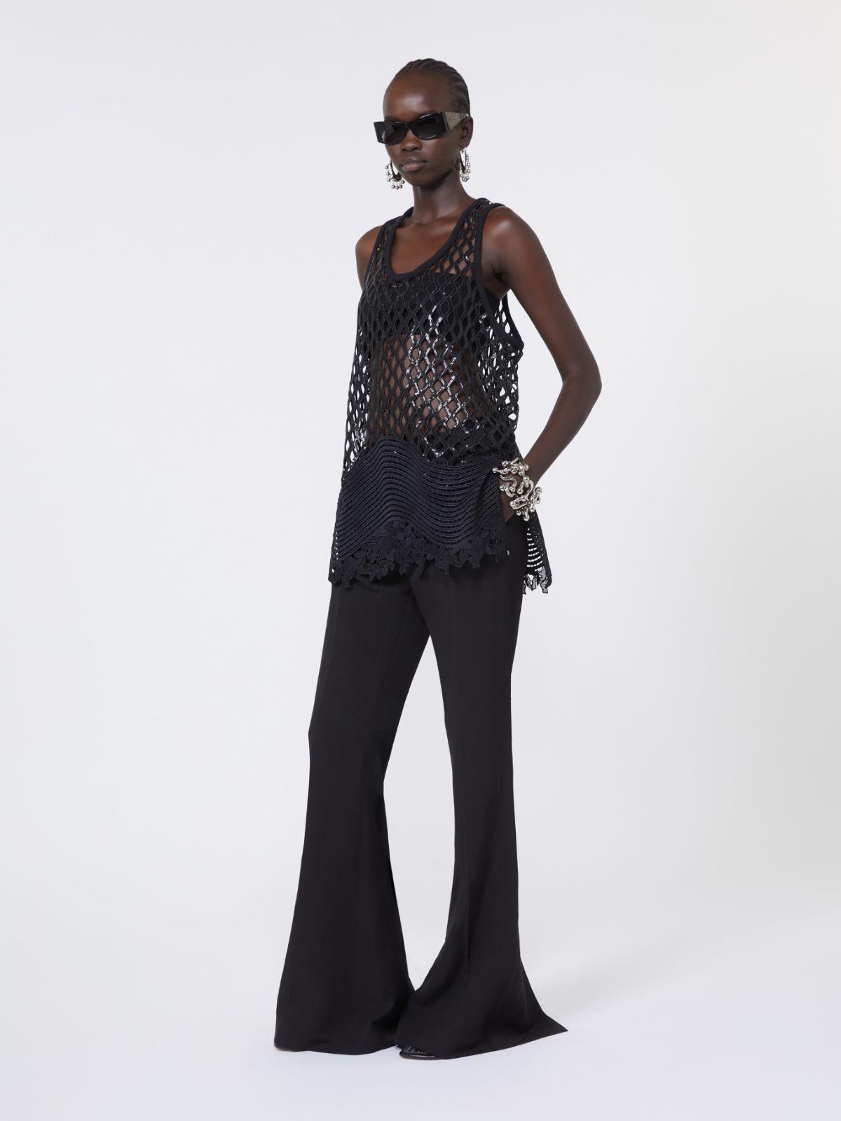 Sequinned mesh top by MAX MARA