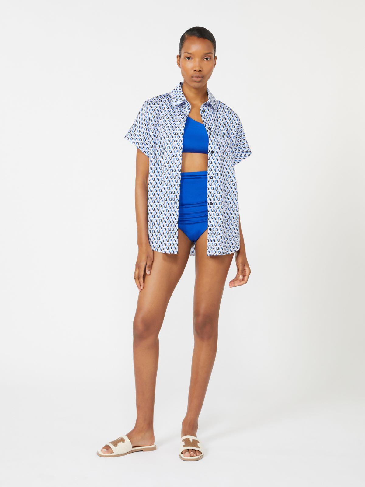 Shiny jersey culotte-style bikini bottoms by MAX MARA