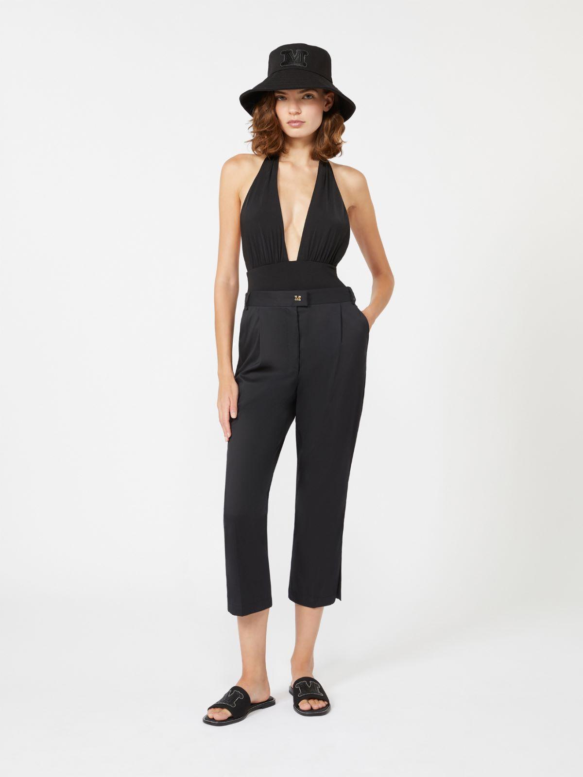 Shiny jersey halter swimsuit by MAX MARA