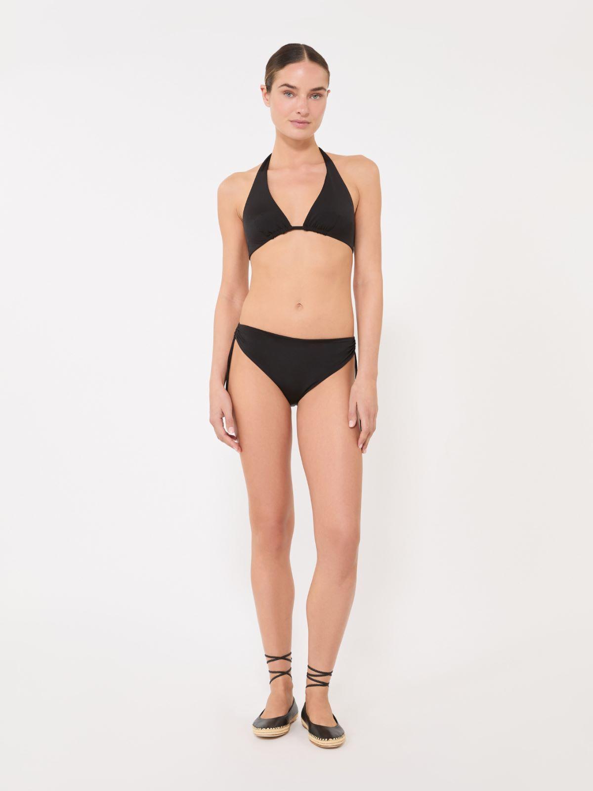 Shiny jersey triangle bikini top by MAX MARA