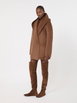Short camel and mohair coat by MAX MARA