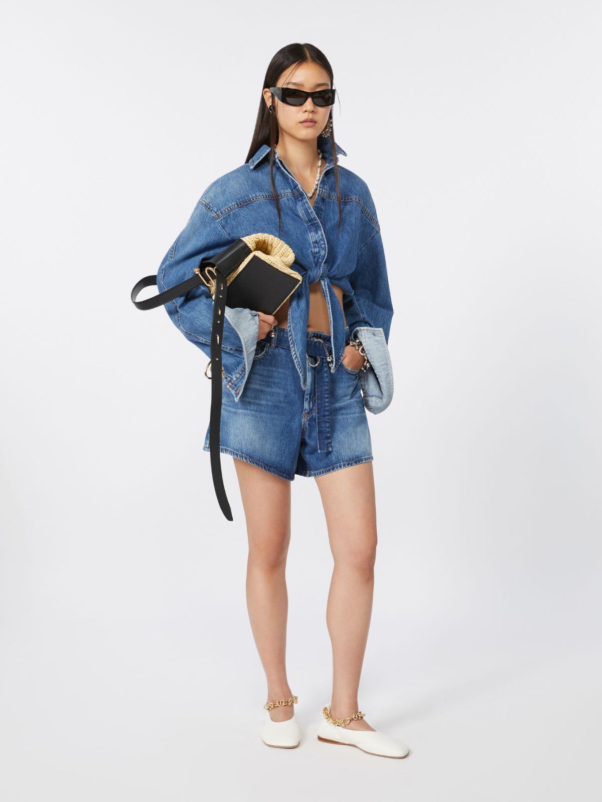 Short denim shirt by MAX MARA