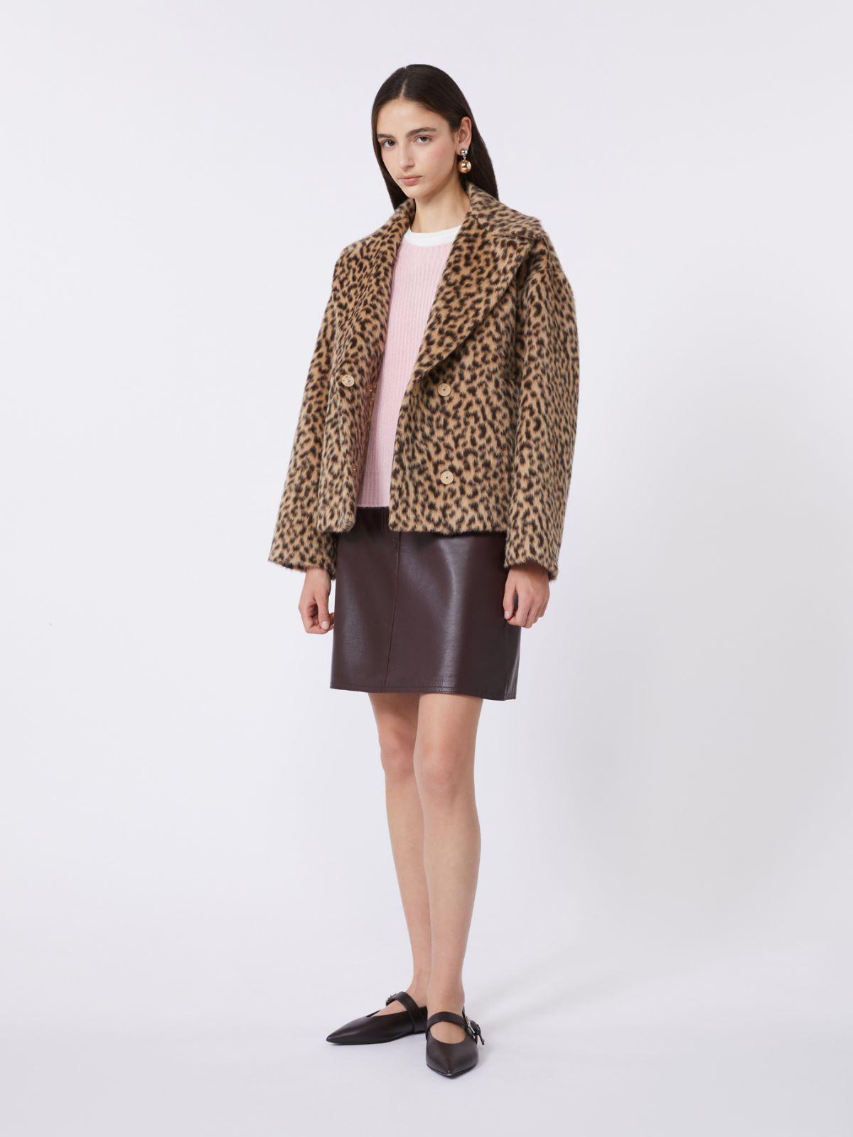 Short leather skirt by MAX MARA