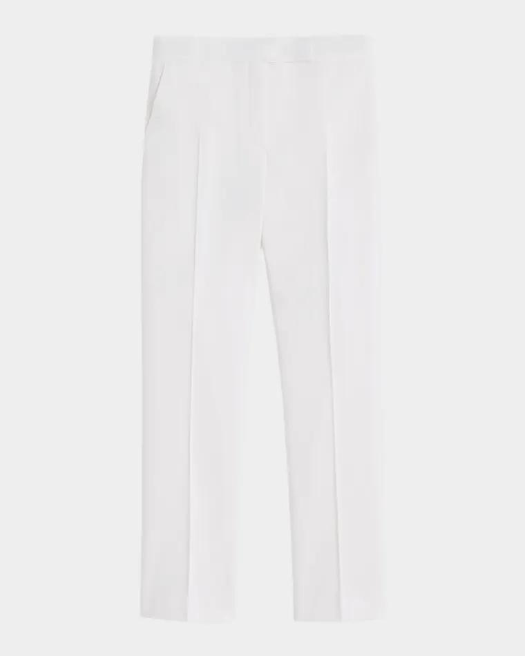 Silk Slim-Leg Ankle Cigarette Pants by MAX MARA