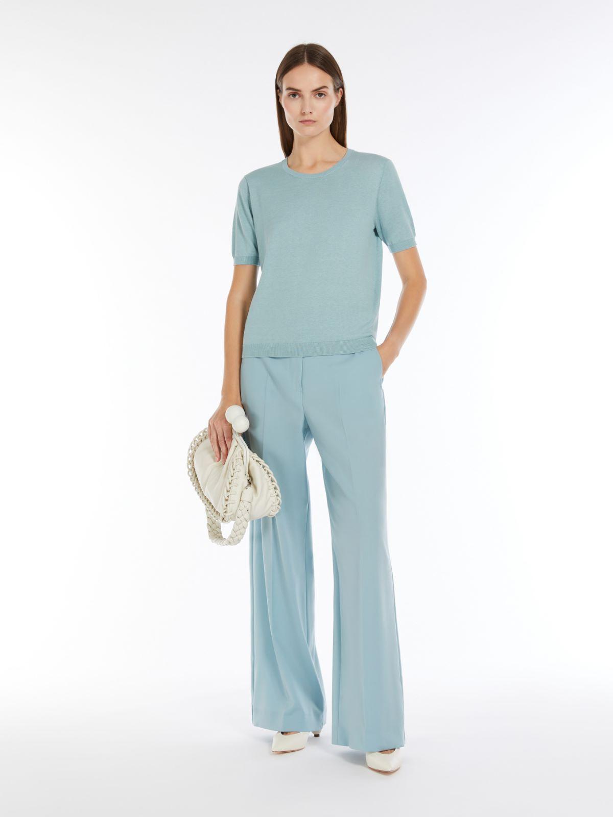 Silk and cotton knit T-shirt by MAX MARA