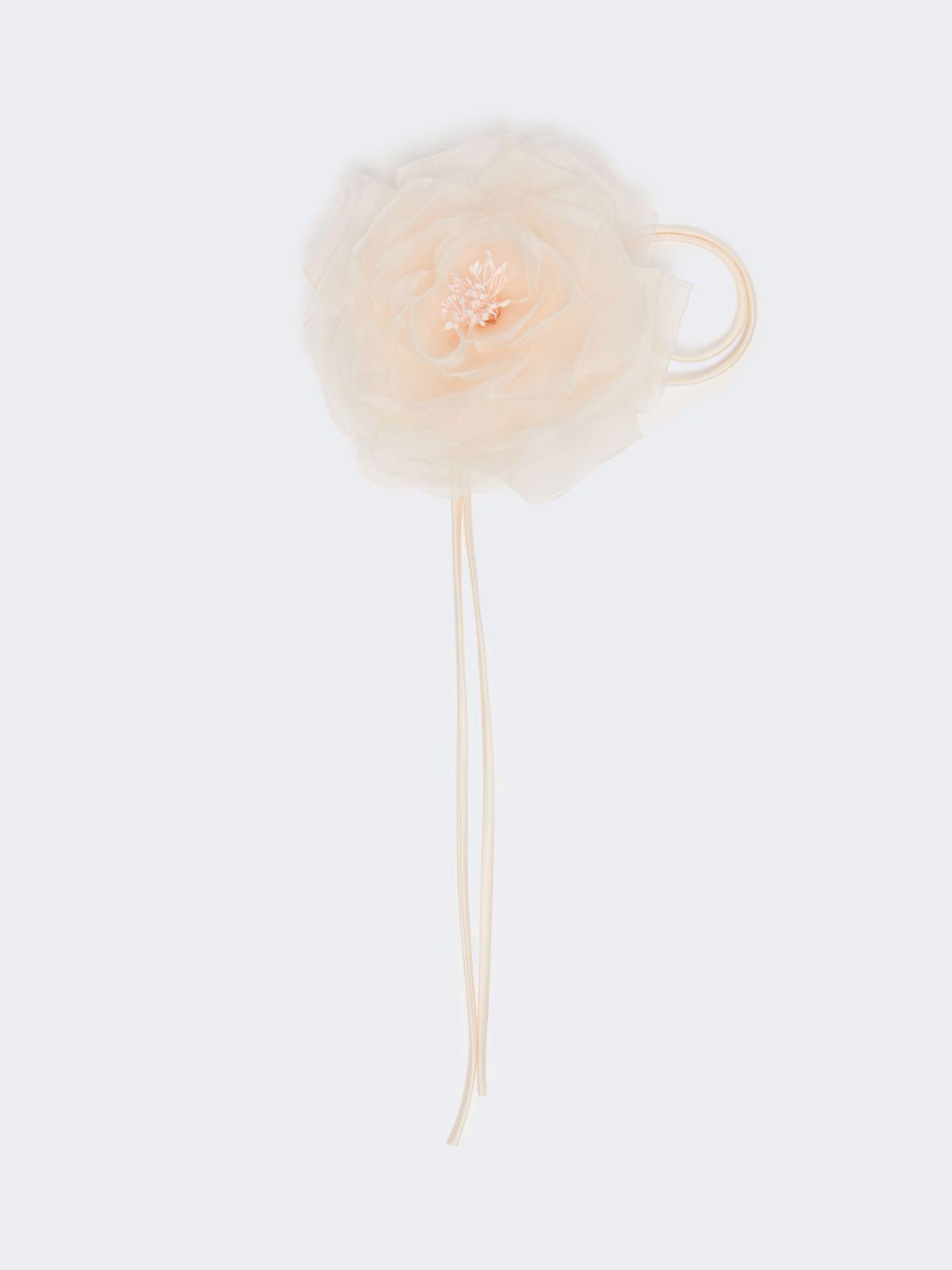 Silk chiffon flower brooch by MAX MARA