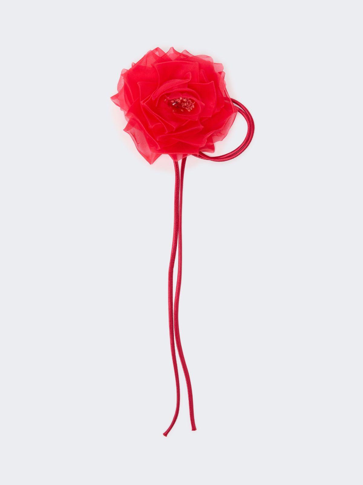 Silk chiffon flower brooch by MAX MARA