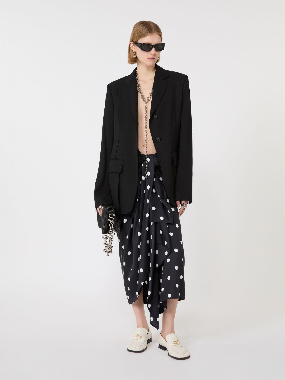 Silk twill knot skirt by MAX MARA