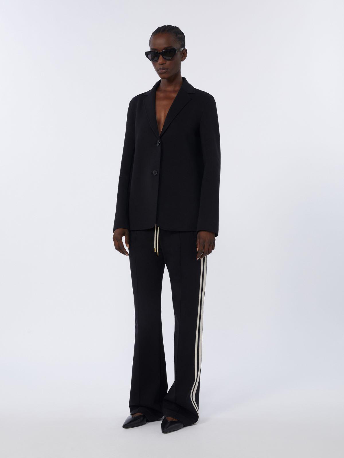 Single-breasted scuba jersey jacket by MAX MARA