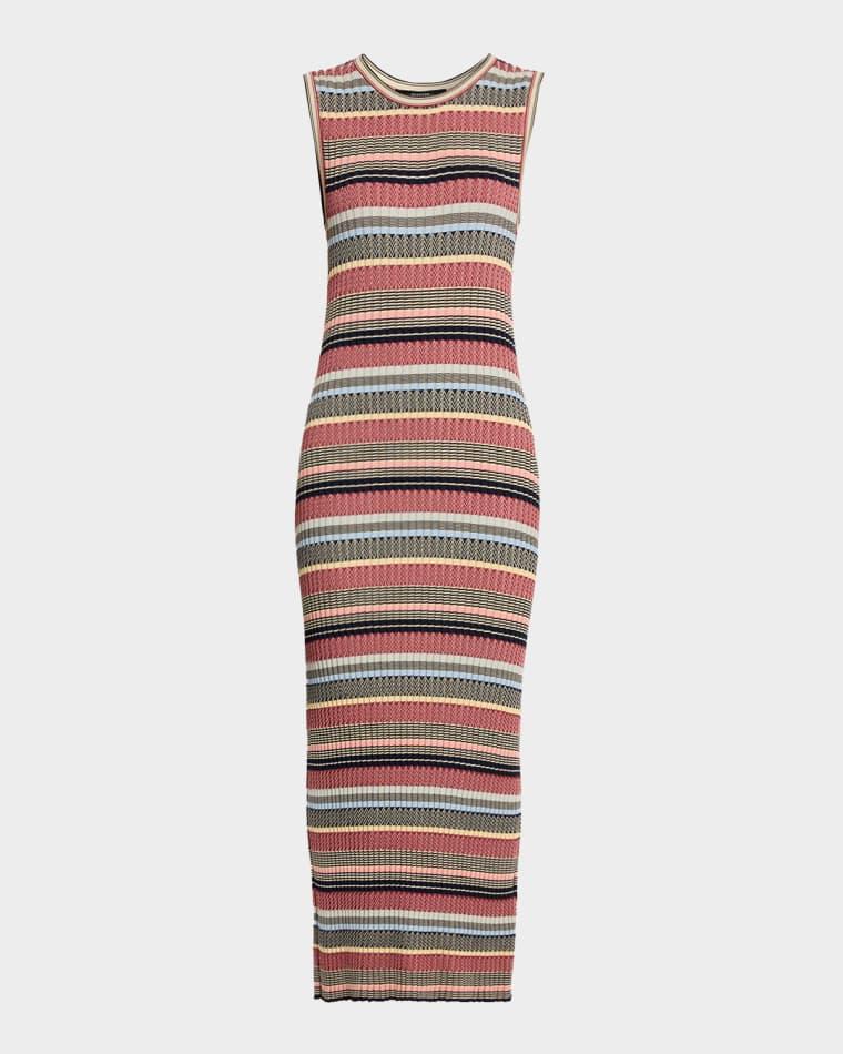 Sleeveless Jacquard Knit Bodycon Midi Dress by MAX MARA