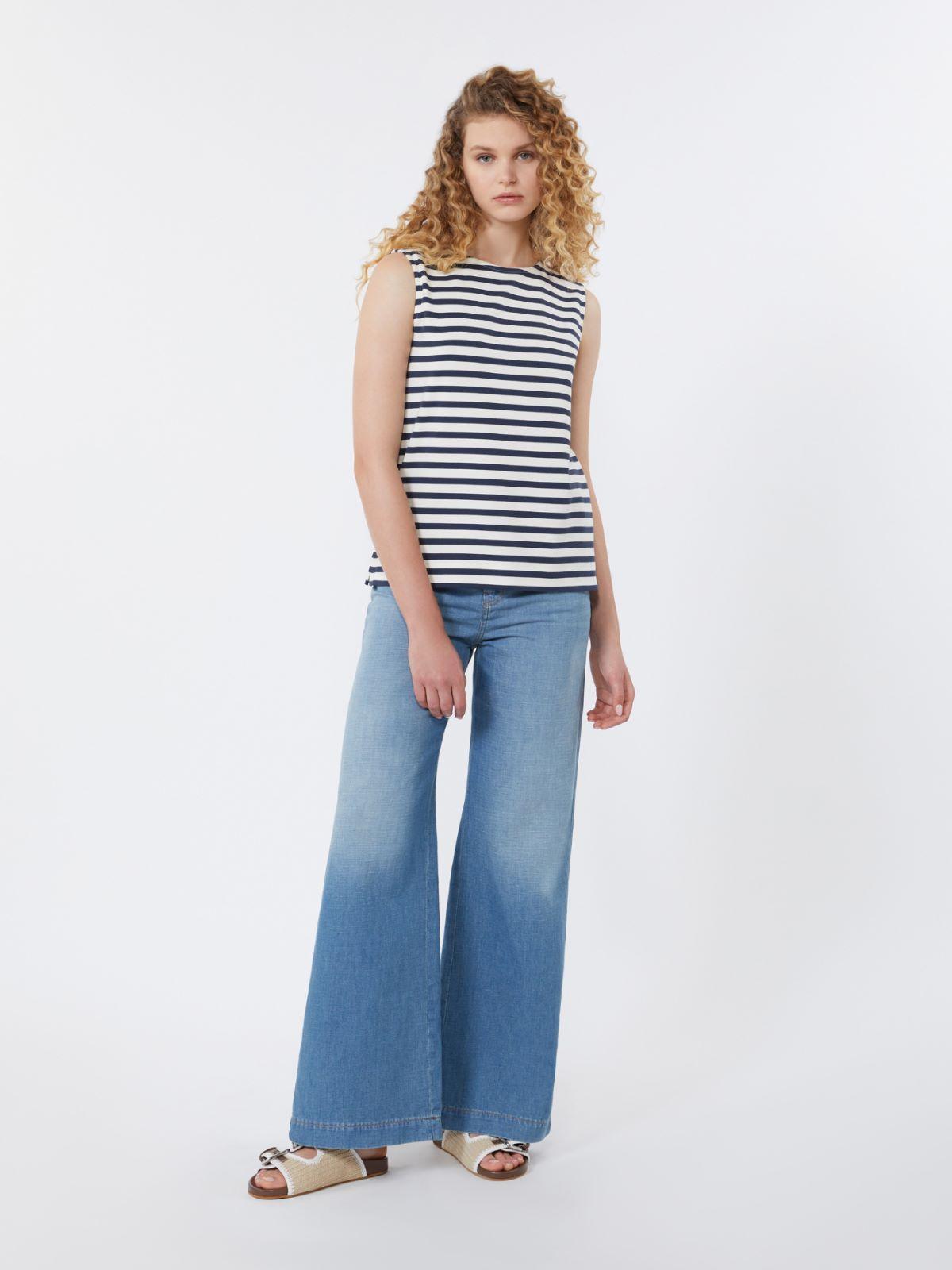 Sleeveless interlock jersey top by MAX MARA