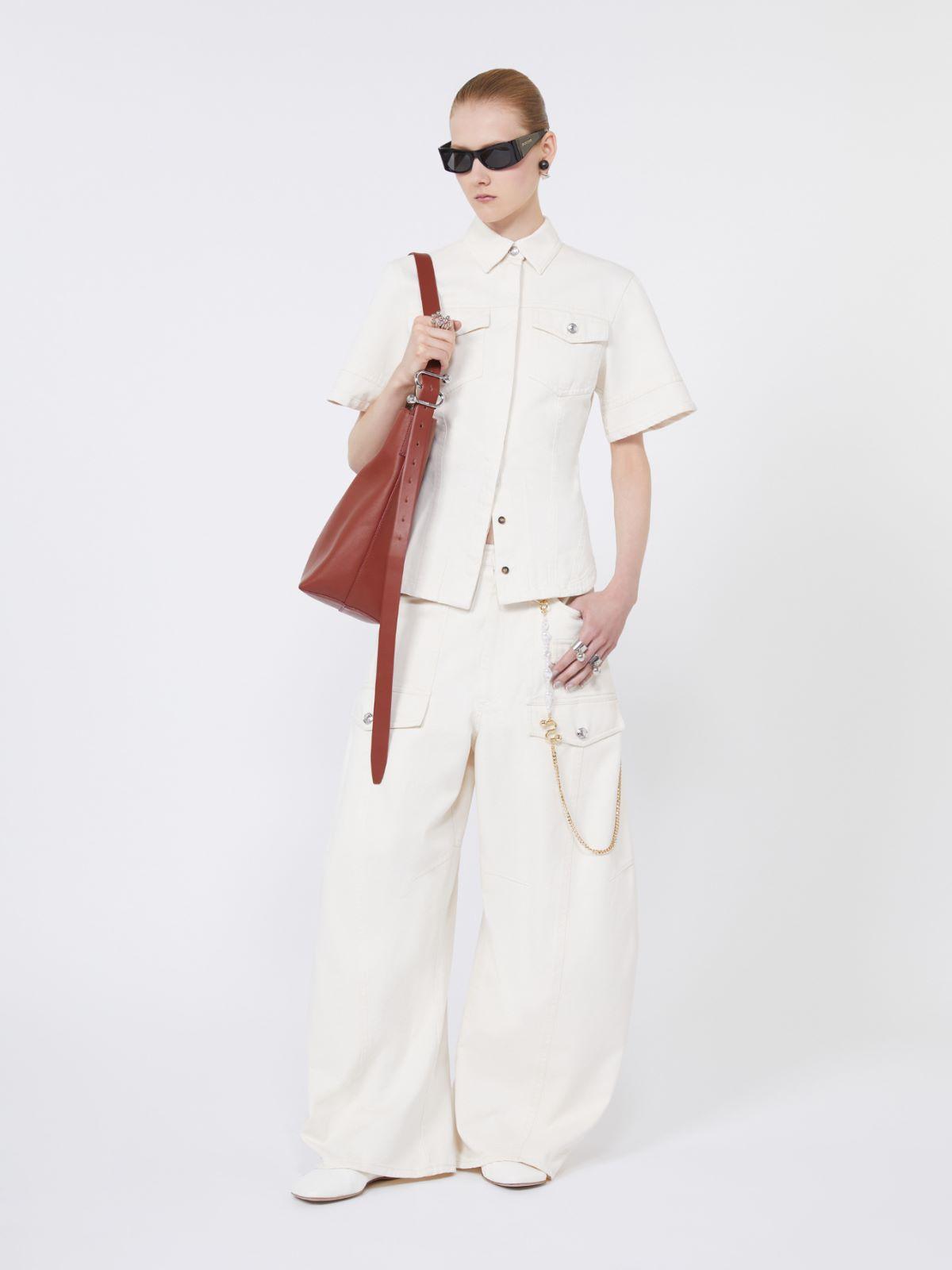 Slim-fit bull denim shirt by MAX MARA