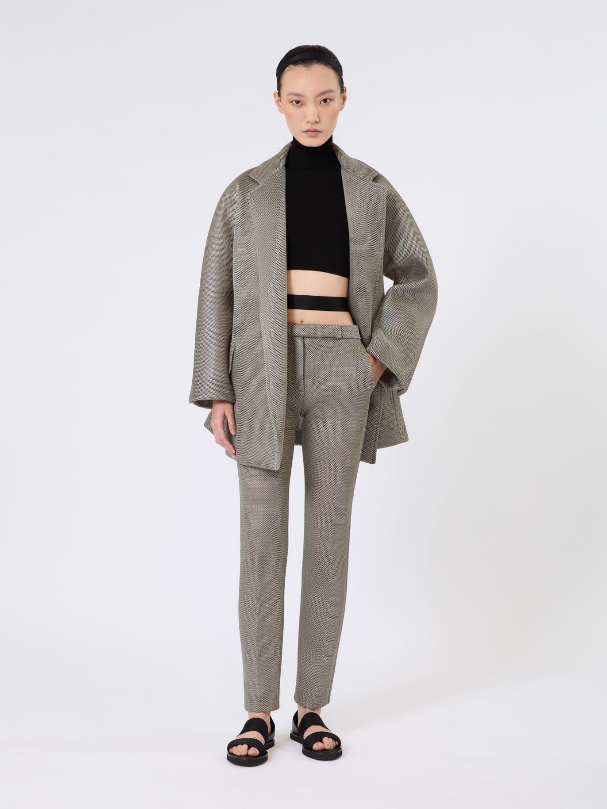 Slim-fit jersey mesh trousers by MAX MARA