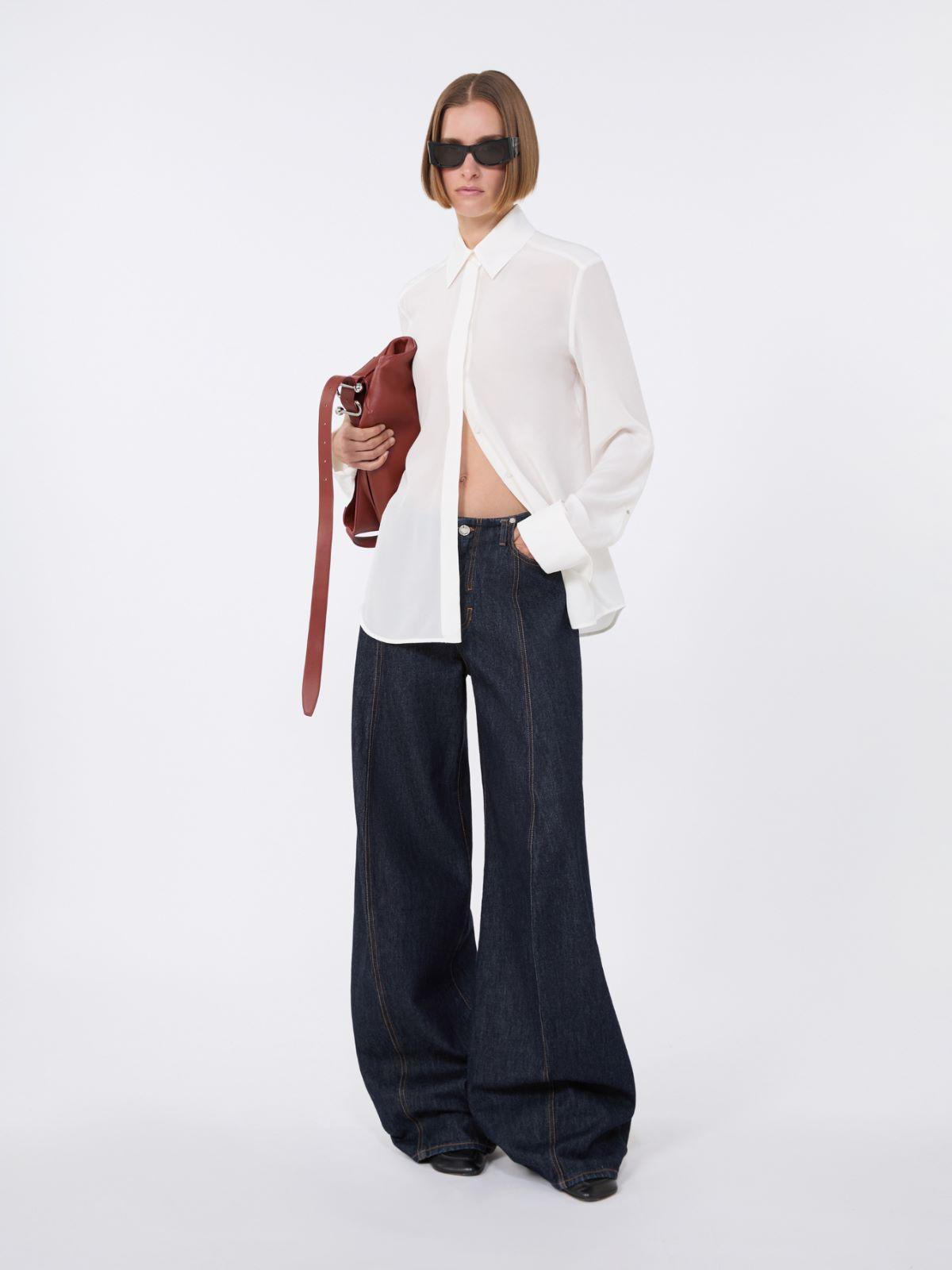 Slim-fit silk shirt by MAX MARA