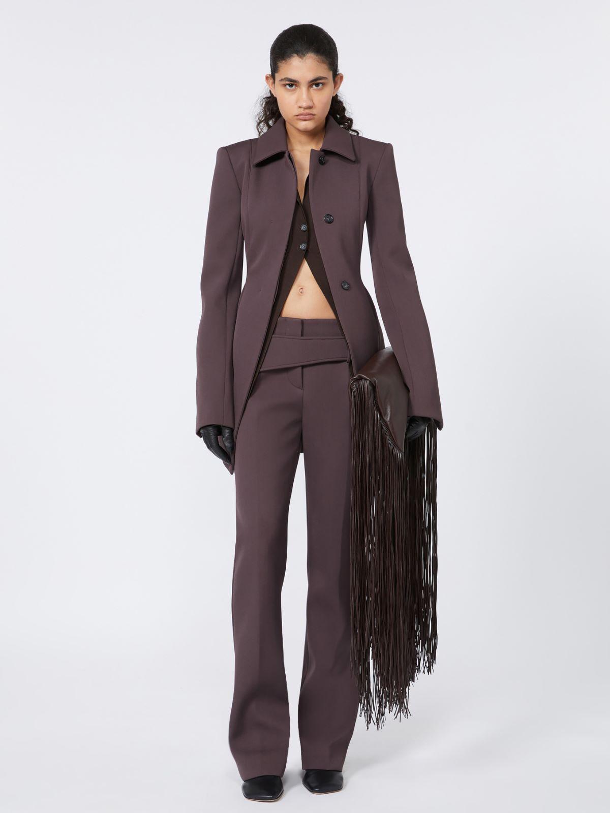 Slim trousers with asymmetrical belt - RUNWAY by MAX MARA