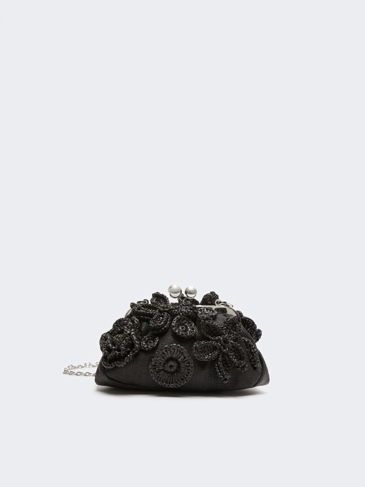 Small raffia-effect Pasticcino Bag with flowers by MAX MARA