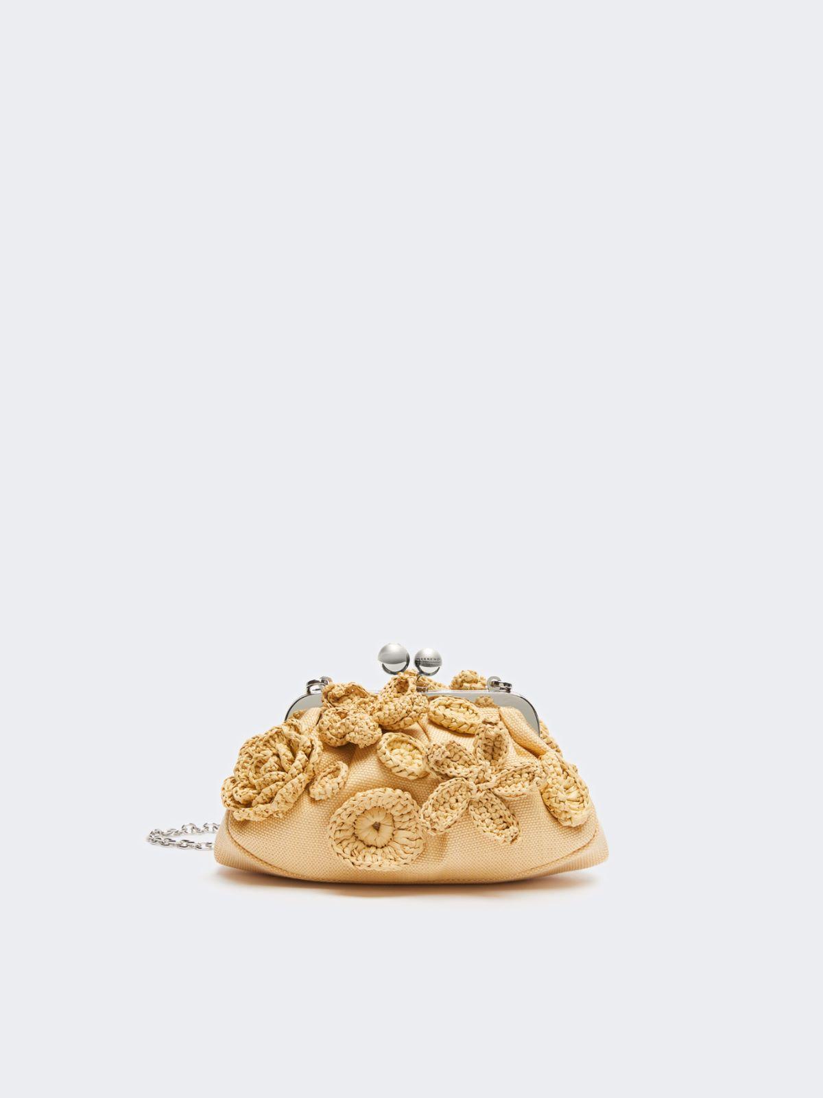 Small raffia-effect Pasticcino Bag with flowers by MAX MARA