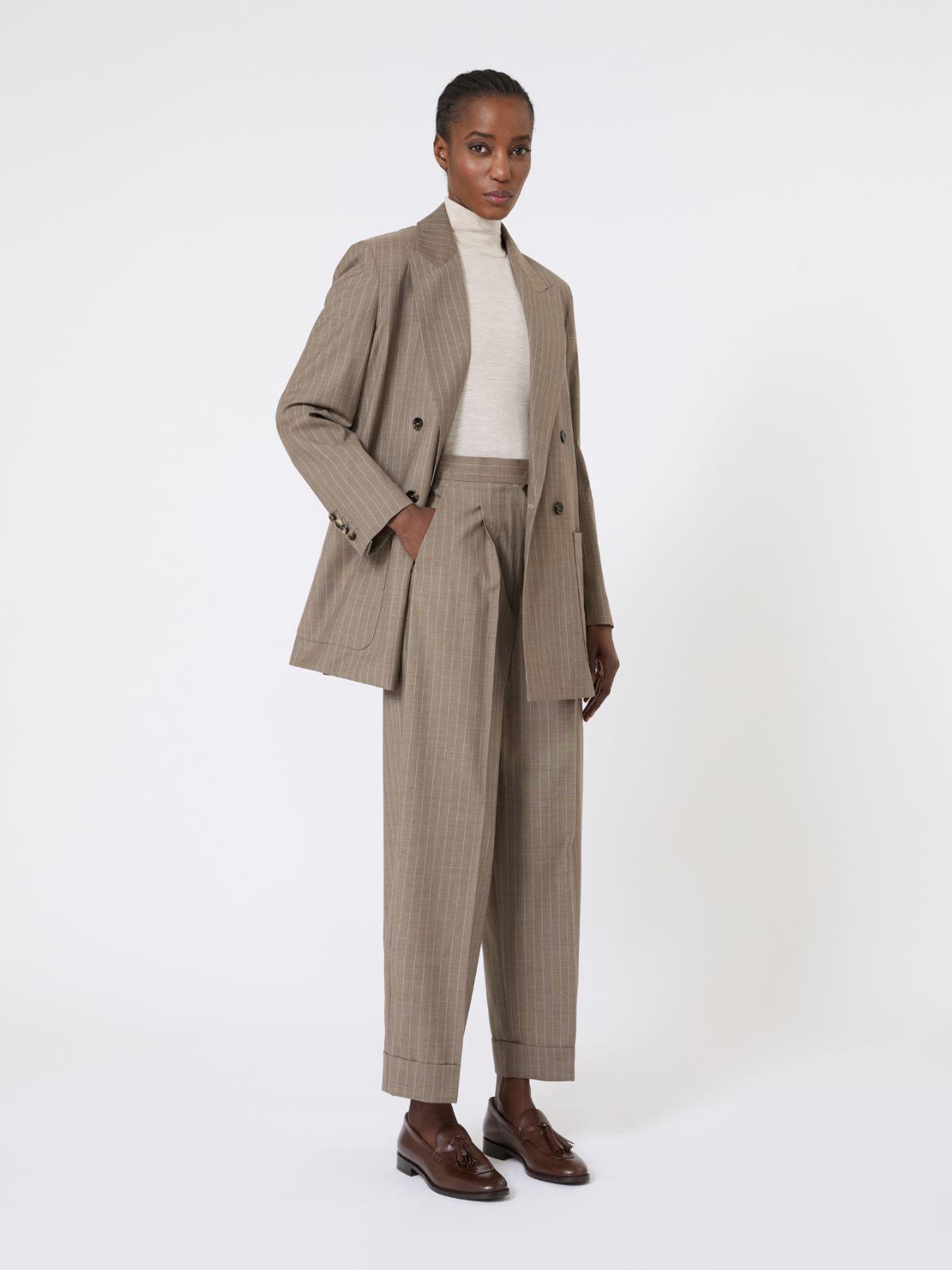Stockinette-stitched wool polo-neck sweater by MAX MARA