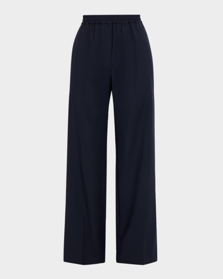 Straight-Leg Stretch Wool Trousers by MAX MARA