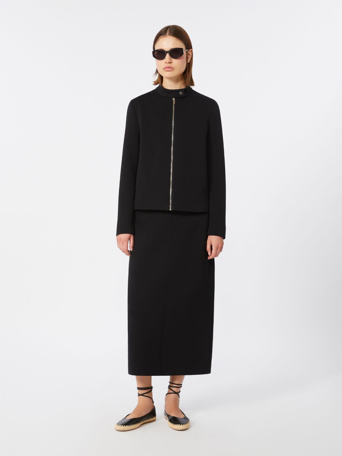 Straight-fit scuba jersey skirt by MAX MARA