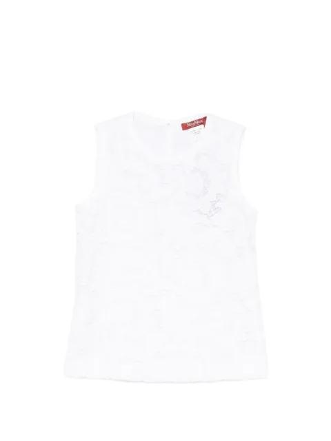 Street floral-lace sleeveless blouse by MAX MARA